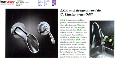 There International Awards for E.C.A. in A'design Award