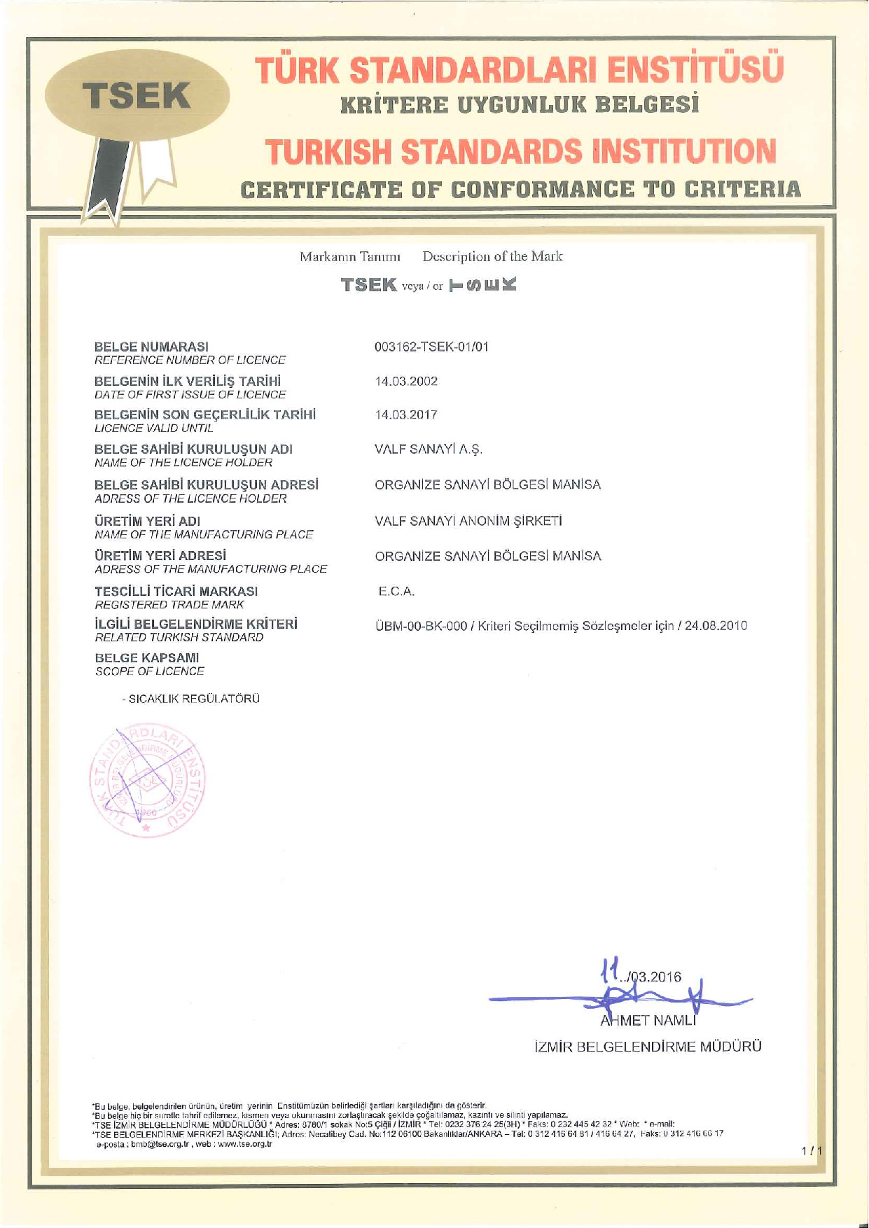 Sıcaklık Regülatörü