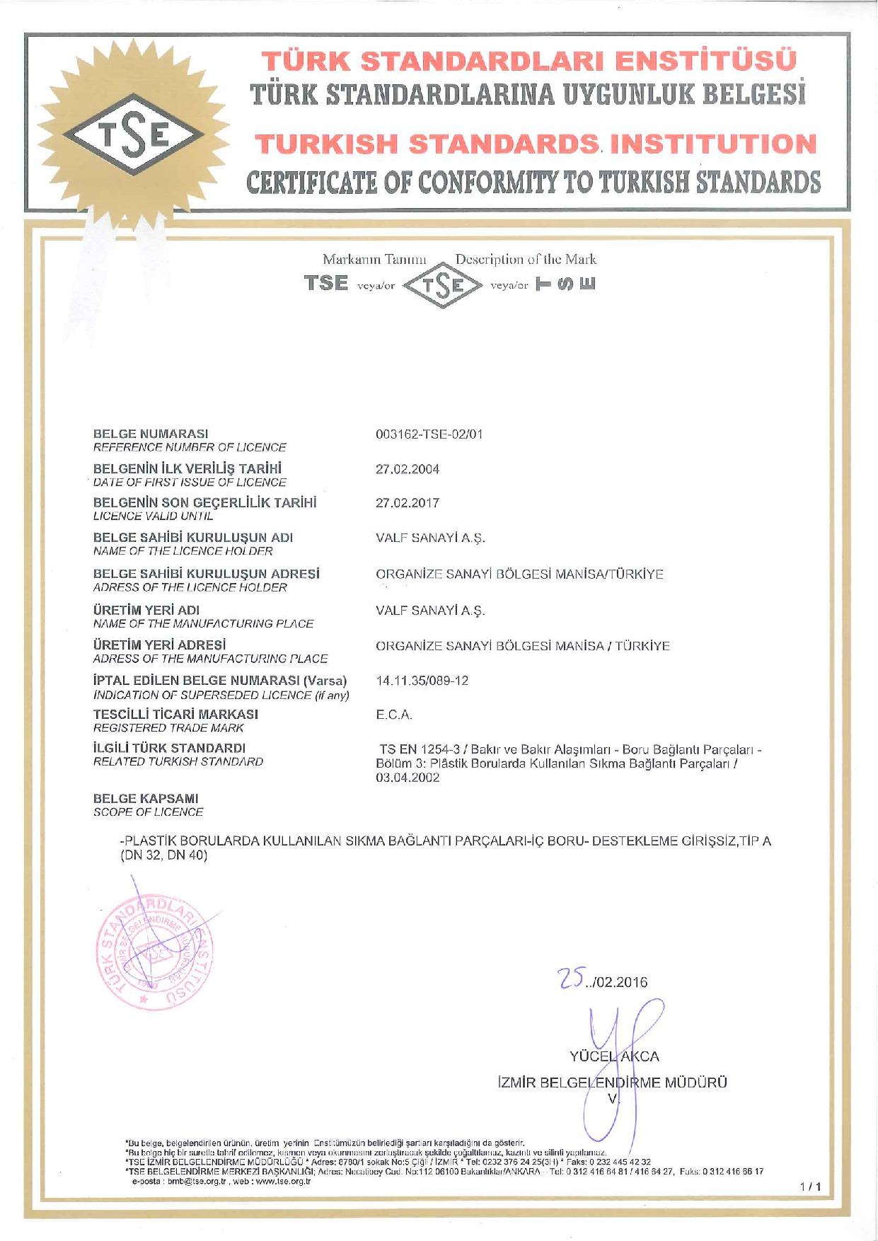 PE Boru Bağlantı Rakorları