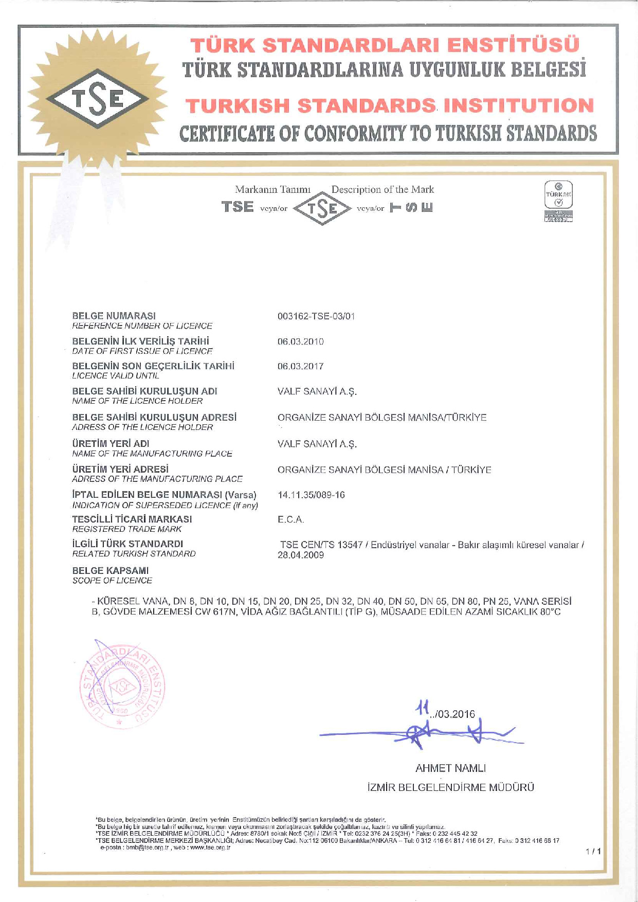 PN25 Endüstriyel Küresel Valfler